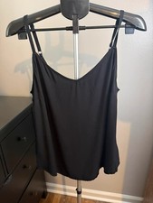 Torrid Black Adjustable Strap Cami Tank Top Size 1 picture