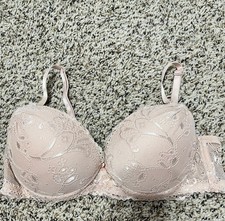 Sophie B Pushup Lace Bra Size 36B Pink picture