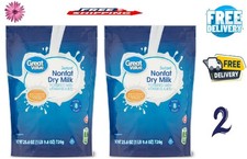 2 BAG Great Value Instant Nonfat Dry Milk, 25.6 oz, Bag picture