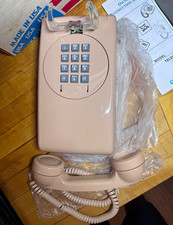 ITT Cortelco 355413‑MBA‑20M Beige Wall Telephone – Vintage 1‑Line – 1994 – New picture