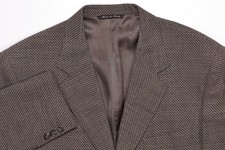 Vintage Canali Milano Brown Lightweight Tweed 3-Button Blazer Jacket 38 S picture