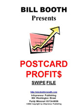 Dan Kennedy Gary Halbert Protégé Bill Booth POSTCARD PROFITS Swipe File OOP picture