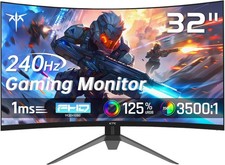 KTC H32S17F 32In Curved Gaming Monitor 240Hz HVA Panel FHD HDR10 Tilt Adjustable picture