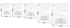 Multi-size Clear Poly Bags with Suffocation Warning for clothing and toys picture