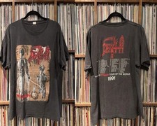 True Vintage DEATH 1991 Tour Shirt Heavy Metal Slayer 90’s Human Single Stitch picture