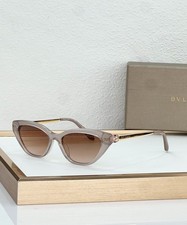 BVLGARI BV40109I Beige Cat Eye Brown Gradient Lens Sunglasses 52-17-140 picture