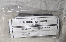 Life Like HO Scale Blinking Truss Bridge Sealed Model Train New picture