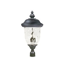 Carriage House DC-Three Light Outdoor Pole/Post Mount in Early American style-14 picture