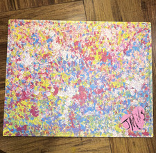 Hand Painted Multicolor Abstract Art Puzzle, 99 pieces, Wooden, Signed by Artist picture