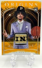 2025-26 Panini Origins Asa Newell RC Rookie Hats Player-Worn Gold #8/10 SSP picture