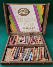 Vtg Box Set of Rembrandt Soft Pastels by Talens & Zoon Made in Holland, As-Is picture