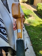 VINTAGE Swaine Adeney Brigg Umbrella - Smooth Maple/Cherry Handle - HM Queen Mot picture