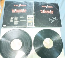 Geezer Butler Signed Vinyl Album 2LP Black Sabbath Sold Our Soul Rock Roll JSA picture