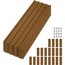 20Pcs Carport Metal Roofing Panels Galvanized Steel Corrugated Panels 3.54/6.1Ft picture