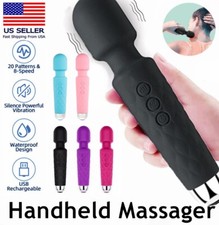 Rechargeable Handheld Massager Vibrator 5 colors 20 Speed Wand Massage Vibrating picture