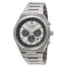 Citizen Zenshin Chrono Chronograph Silver Dial Men's Watch CA4610-85A picture