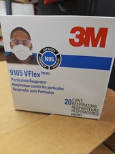 BOX OF 80 3M 9105 VFlex N95 Particulate Respirator 9105PB1 picture