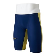 Mizuno Men's Swimsuits GX SONIC ROYAL PW ‎N2MBD001 Navy/Yellow Nylon 2026 picture