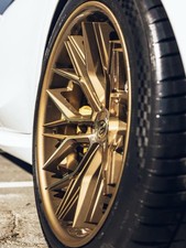 19in Rohana RFC 3 Machine Bronze Staggered Set with 5x114.3 Bolt Pattern Wheels picture