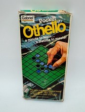 Vintage 1977 Gabriel Pocket Othello Travel Game Complete W/ Box & Chips picture