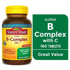 Nature Made Super B Complex with Vitamin C and Folic Acid Tablets 160-COUNT picture