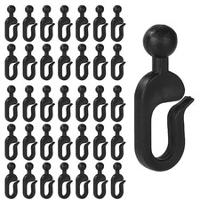 50pcs Plastic Hooks for Gazebo Curtains, Invisible Curtain Track Hooks for Ou... picture
