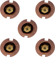 (5 Pack) Brass Pop-Up Flush Head Sprinkler with Quarter Spray Nozzle - Compatibl picture
