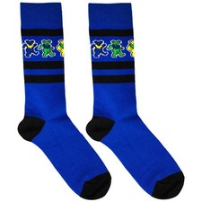 Authentic Grateful Dead Dancing Bears Stripe Logo Ankle Socks NEW picture