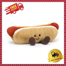 JellyCat Amuseables Hot Dog Soft Plush Toy Yummy Stuffed Animal Toy Gift free sh picture