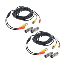 Flashmen 2-Pack 25ft HD Video Power Security Camera Cables Pre-Made All-in-On... picture