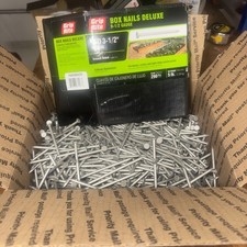 25 Pounds Of Grip-rite Exterior Galvanized Box Nails 16D 3-1/2” Smooth Shank picture