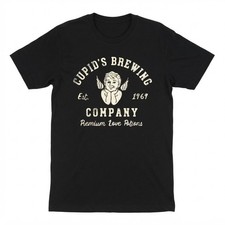 Cupids Brewing Company Funny Valentines Day Love Potion Black T-shirt, Idea Gift picture