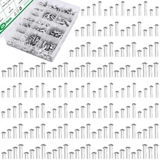 420Pcs M3 M5 M6 × 10mm 14mm 20mm 25mm Solid Aluminum Brazier Head Rivets, Hig... picture