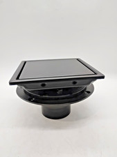 ELLO&ALLO 6 Inch Square Shower Drain Matte Black SUS304 Stainless Steel Flange picture