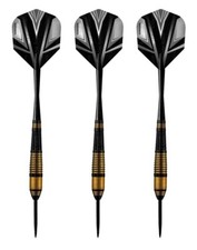 Harrows Vivid High Grade Tinted Alloy Steel Tip Darts – 25 Grams - Black  picture