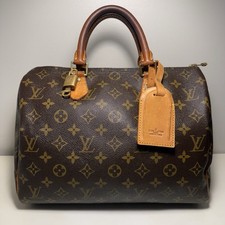 Authentic Vintage Louis Vuitton Speedy 25 Brown Monogram Canvas Leather Handbag picture