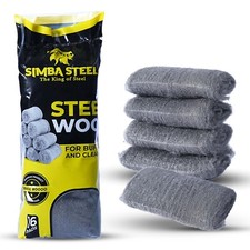 16 Pads Steel Wool Grade #0000 Finest Grade for Furniture Cleaning Mice Control picture