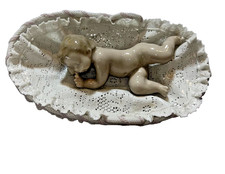 Lladro “Sweet Dreams” Baby Sleeping in Cradle Bassinet Porcelain Figurine picture
