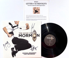 Book of Mormon Signed Original Broadway Cast Recording Vinyl Album Andrew +3 BAS picture