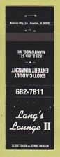 Matchbook Cover - Lang's Lounge II Strip Club Manitowoc WI picture