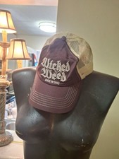Wicked Weed Brewing Hat Mesh Trucker Cap Brown OS picture