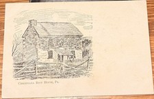 1900s Christiana Pa, Christiana Riot House, Lancaster County, Postcard picture