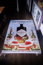 HENDRICK'S GIN 2020 French Shelter D/S Vintage Advertising Poster Original picture