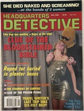 Headquarters Detective May 2000 True Crime Pulp Magazine Vintage Crime Stories picture