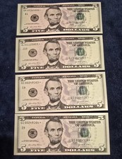 LOT OF 3: Series 2021 $5 Star Notes UNC-RARE 500k Low Run,Angel 666,Consec Pair picture