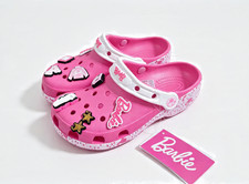 Crocs Kids Barbie Classic Clog Pink Girls Shoes New Minor Factory Defects picture