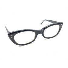 Poco Vintage Retro Black Cat Eye Eyeglasses Frames 135 USA Deisgner Women picture