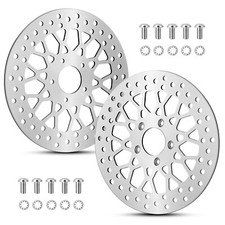 11.8 Harley Front Brake Rotor Mesh Set w/ Bolts for Touring Bagger Models US picture