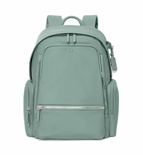NWT TUMI Celina Backpack w/ Laptop Compartment Thyme Green with Silver Hardware picture