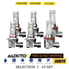 6-60X AUXITO 9006 9005 H11 LED Headlight Bulb High Low Beam Combo 6500K White M3 picture
